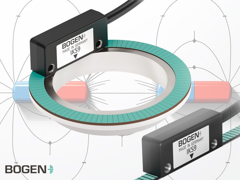 How do magnetic sensors work with multi-track scales?